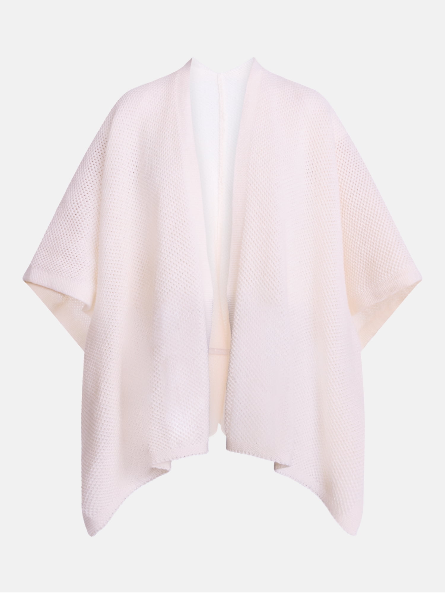 Scenario Women's Textured Knit Ruana