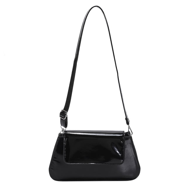 Bolsa bandolera para mujer PU Laser Gloss Satchel Bags para regalo de cumpleaños (negro) Tmvgtek Para Estrenar