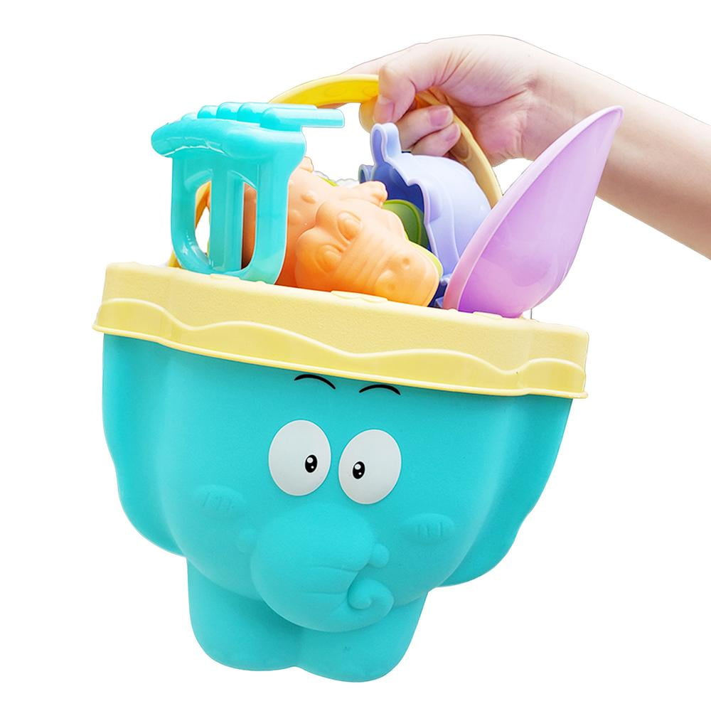 Gecorid Beach Sand Toys For Kids Toddlers Babies 10Pcs Sandbox Toy Kit