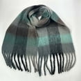 thumbnail image 5 of shoper Winter Scarfs for Women Cold Weather Warm Knit Thick Plaid Scarf Long Large Oversized Checked Scarves, 5 of 5