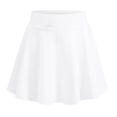 thumbnail image 5 of XINXIAOO Kids Girls' Pleated Mini Skirt High Waisted Ruffle Layered Skirts Girls Outfit Summer White Skirts for Girls 5-6 Years, 5 of 5