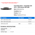 thumbnail image 2 of Front Brake Rotor - Compatible with 2018 - 2020 Genesis G80 AWD 2019, 2 of 2