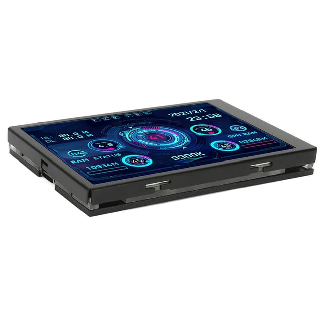 3.5 Inch IPS USB Mini Screen, AIDA64 PC CPU Data PC Temperature Display Type C Sub Screen PC Sensor Panel Display Temperature , Computer Temp