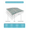 thumbnail image 5 of Quilts Twin Size, Teal Pink Soft Comforter Bedding Set for Bed, Vintage Floral Watercolor Boho Ethnic Lightweight Quilted Bedspread with Pillow Cover(2 Pieces) for All Season, 68x86 Inch, 5 of 6