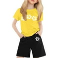 thumbnail image 3 of Teen Girl Clothes Summer Fashion Short Sleeve T-Shirt Tops + Shorts Girl 2 Piece Outfits 10-11 Years Girls Outfits Cute&nbsp;Girl&nbsp;Clothing, 3 of 4