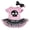 Pink/Black Crown Skull, variant on Petitebelle Black Skull Face Bodysuit Tutu Baby Dress Nb-18m (White/Black Silver Halloween, 3-6 Months)