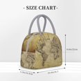thumbnail image 2 of Balery Vintage World Map Bolsa de Almuerzo para Mujeres, Caja de Almuerzo, Bolsa de Almuerzo Pequeña Impermeable, Tote de Almuerzo Reutilizable con Gran Capacidad, 2 of 6