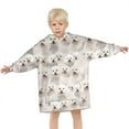 thumbnail image 3 of Shih Tzu Dog Blanket Hoodies for Kids 6-13YR Oversize Wearable Blanket Hoodies for Boys Girls Teens, 3 of 7