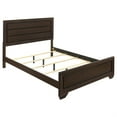 thumbnail image 2 of Bello 4pc Queen Size Bedroom Set- Recessed Grooves- Dark Cocoa Brown, 2 of 6