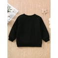 thumbnail image 5 of Toddler Girls Boys Autumn Casual Pullover 12 18 24M 3 4 5T Long Sleeve O Neck Letter Print Sweatshirt, 5 of 10