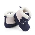 thumbnail image 4 of Newborn Baby Boy Girls Boots Soft Anti-Slip Sole Warm Winter Snow Booties Toddler Infant Prewalker Crib Shoes, 4 of 5