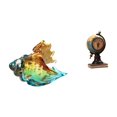 thumbnail image 1 of figura de caracola,Figura de caracola de vidrio soplado a mano,adorno marino,Figura de escritorio,Reloj de mesa con forma de globo terráqueo para decoración de oficina y hogar,Reloj de, 1 of 8