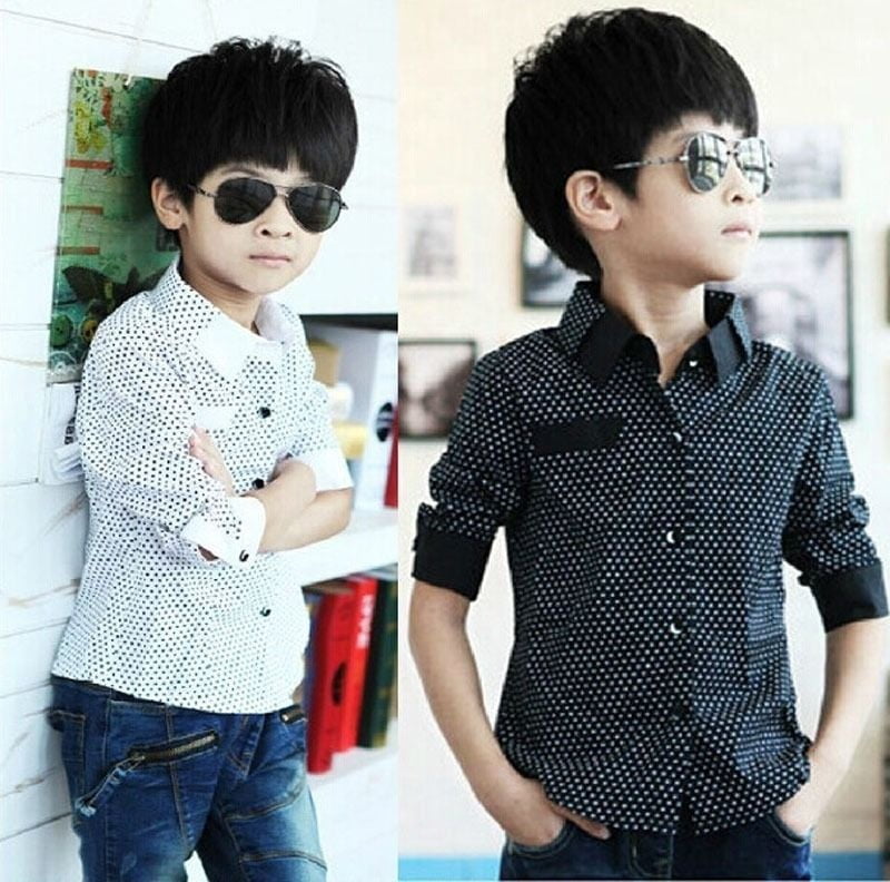 Canis - Autumn Kids Boys Formal Shirt 