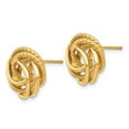 thumbnail image 2 of 14K Yellow Gold Earring Love Knots Women'S 13 mm Knot Earrings, 2 of 3