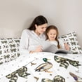 thumbnail image 5 of jejeloiu Camo Print Bowtie Full Size Comforter Sets,Wild Mallard Duck Bedding Comforter Set,Green White Bedding Sets For Teens,Super Cozy Room Decor Reversible,3pcs, 5 of 8