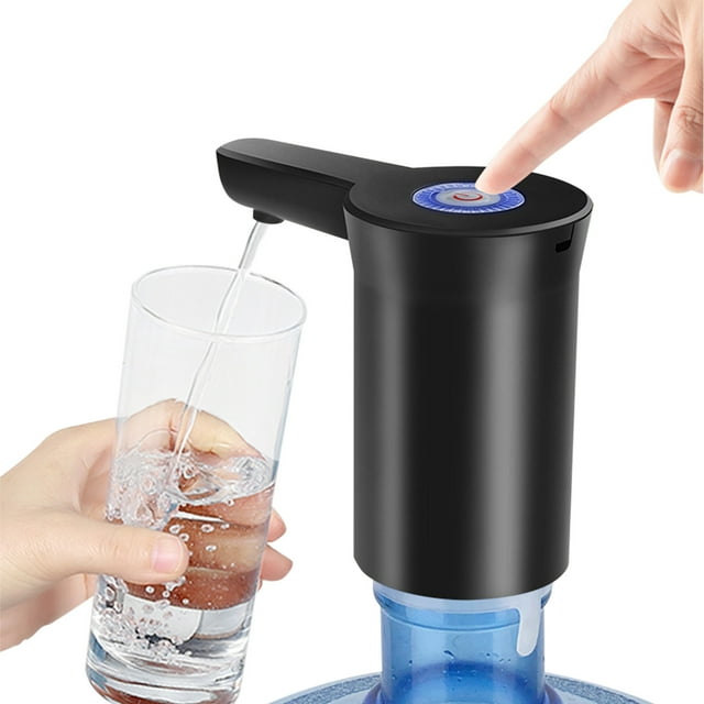 5 Gallon Water Bottle Dispenser with USB Rechargeable Pump for Home Camping Portable ABS Water Jug Pump