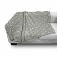 thumbnail image 2 of Sheep Soft Flannel Fleece Blanket, Animal with Clouds on Polka Dots Backdrop Scandinavian Style Doodle Muted Tones, Cozy Plush for Indoor and Outdoor Use, 50" x 60", Pale Grey White, by Ambesonne, 2 of 5