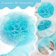 thumbnail image 3 of 11 Yards Organza Ruffled Fabric Ruffle Retro Organza Fabric Trim Edge Gather Ruffle Trim for Applique Sewing Craft Dress Bag Costume Decor (Cyan) DIY, 3 of 9