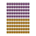 thumbnail image 4 of 100 anillos reutilizables de aluminio 2023 para patas de paloma, numerados y de identificación. naranja y violeta, 4 of 7