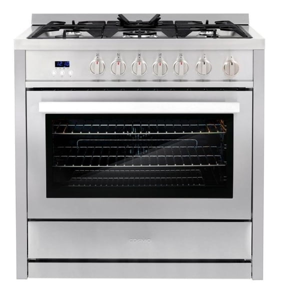 36 in. Nebula Collection 3.8 cu. ft. 5 Burners Gas Range- LP Kit