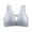 Gray, variant on Womens Seamless Daisy Bras No Underwire Push Up Front Closure Bralette Full Coverage Comfortable Bra Breathable T Shirt Daily