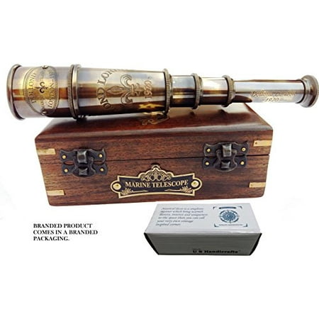 DOLLOND London 1920 Marine Collectible Décor Nautical Spyglass Antique