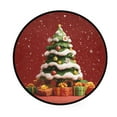 thumbnail image 2 of 36.2 Inch Round Floor Mat 3d Christmas Tree Carpet Decor Rug for Living Room Bedroom, 2 of 6