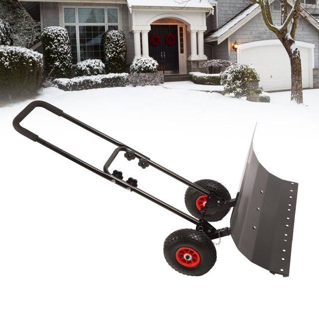Snow Pusher Shovel, Metal Snow Shovels Efficient 29in Width for Lawn