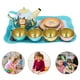 thumbnail image 5 of FELTECHELECTR 1 juego de té de hojalata para cumpleaños, juego de té de la tarde, juego de cocina para niñas, juguete de té, 5 of 7