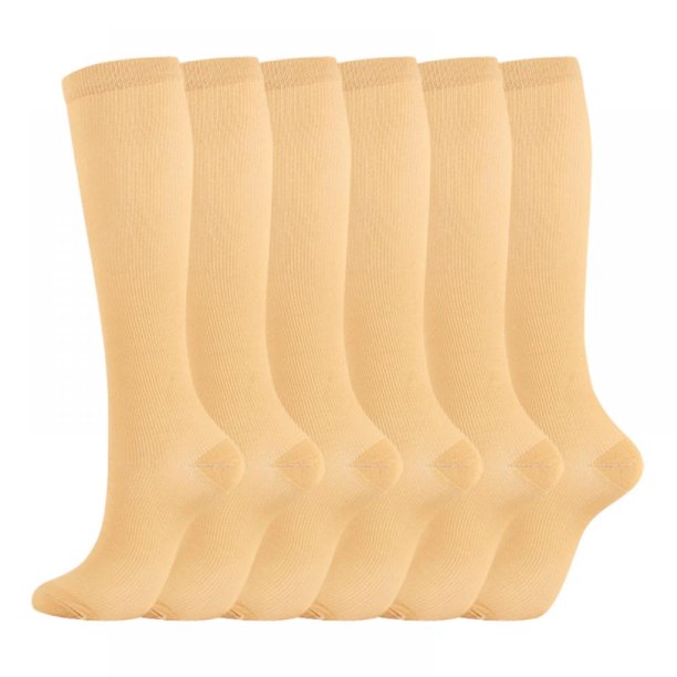 3 Pairs Copper Compression Socks for Women & Men Circulation 1520 mmHg is Best for All Day Wear