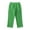 Green, variant on Posijego Girls Capri Pants Summer Casual Capris Pants Lightweight Cotton Linen Straight Leg Knee Length Pants with Pockets