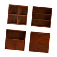 thumbnail image 2 of Juego de 4 armarios para casa de muñecas, escala 1:12, estantes de almacenamiento para accesorios de casa de muñecas, suministros de escenografía, 2 of 6