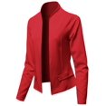 thumbnail image 1 of FashionOutfit Women's Solid Classic Lightweight Shrug Blazer Jacket - Made in USA, 1 of 1