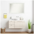thumbnail image 5 of Amanti Art Custom Wall and Bathroom Mirror (27.5 x 39.5 in.), Vanity White Narrow Frame, 5 of 7