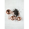 thumbnail image 3 of Creative Co-Op Hammered Stainless Steel Scoops with Leather Tie (Set of 4 Sizes), 3 of 5