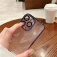 thumbnail image 5 of Luxury Plating Clear Silicone Phone Case For iPhone 15 14 13 12 11 Pro X XR XS Max 7 8 Plus Mini Lens Protection Case Back Cover, 5 of 5