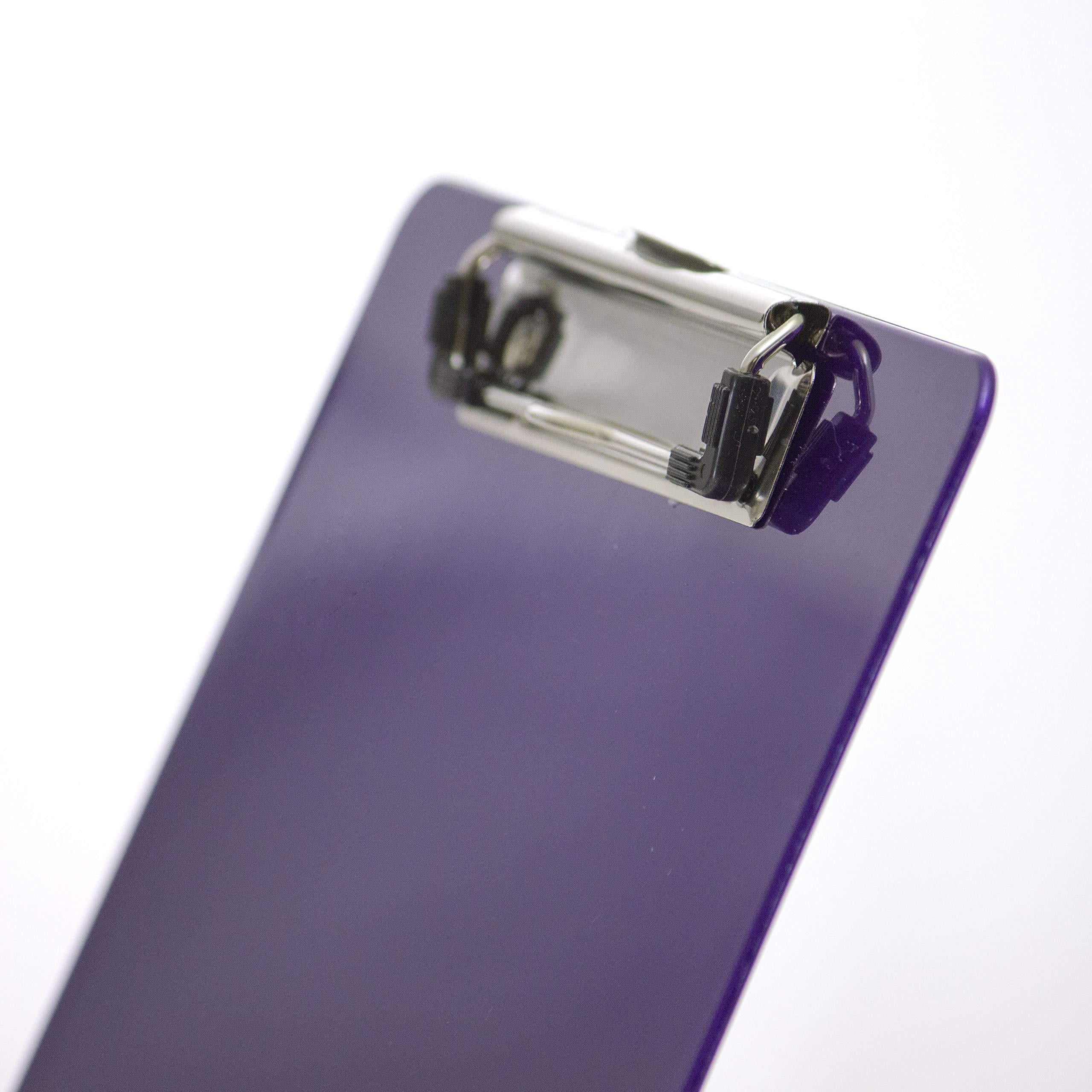 Officemate Recycled Plastic Clipboard, Letter Size, Purple, Pack of 6 (83085)