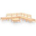 thumbnail image 2 of vidaXL 8 Piece Garden Lounge Set Solid Pinewood, 2 of 8