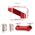 thumbnail image 5 of Huhudde Motorcycle Aluminum Mirror Riser Relocation Extension Adapter M8 M10 Extender, 5 of 13