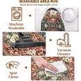 thumbnail image 6 of Area Rug, Yamaziot 2'x3' Washable Doormat for Indoor, Vintage Boho Area Throw Rugs, Non-Slip Faux Wool Distressed Mat Floor Carpet with Rubber Backing for Bathroom Entryway Bedroom, 6 of 8