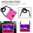 thumbnail image 3 of iPad Air 4th Gen 10.9 Case, iPad Pro 11 Case, Dteck Heavy Duty Silicone Shockproof Case with Hand Holder Stand + Shoulder Strap for iPad Air (2020) 10.9" / iPad Pro 11", Rose/Black, 3 of 6