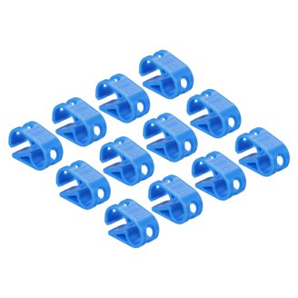 6-Pack Blue Plastic Hose Clamps - Adjustable Pinch Valve For 6-12mm (1/4"-1/2") Pipes, Lab Or Garden Use