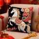 thumbnail image 5 of Year Of The Horses Themed Decorative Pillow Cover With Festive Red Print Suitable For Living Room Sofa Car Or Bedside Use, 5 of 6