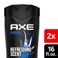 thumbnail image 4 of AXE Body Wash 12h Refreshing Scent Phoenix Crushed Mint & Rosemary Men's Body Wash with 100% Plant-Based Moisturizers, 16 fl oz Twin Pack, 4 of 17