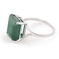 thumbnail image 4 of Wedding Gift Solitaire Ring 3.55CT Lab Created Emerald Center Engagement Ring ,Minimalist Style Anniversary Ring, Promise RingPromise Gift, 4 of 4
