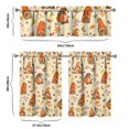 thumbnail image 6 of Fall Kitchen Curtains 36 Inch Short - 3 Panel Set, Autumn Harvest Print, Rod Pocket Window Treatment for Thanksgiving, Farmhouse, Cafe, Living Room - Machine Washable, 6 of 6