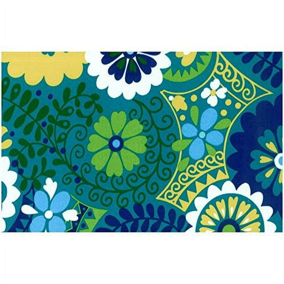Coussin Pivotant à Bascule pour Extérieur en Polyester Filé à Motif d'Aiguilles Blazing, 48 Pouces x 24 Pouces, Luxe Azur
