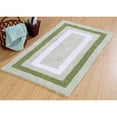 thumbnail image 3 of Saffron Fabs 50x30 Inches 100% Soft Cotton Reversible Green Bath Rug, 3 of 5