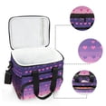 thumbnail image 6 of FORMRS Insulated Cooler Bag 24 Cans Capacity Soft Leakproof Lunch Box with Side Pockets, Gradient Love, 6 of 7