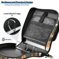 thumbnail image 4 of FORMRS Zipper Binder with Shoulder Strap 2-inch Ring 500 Sheet Capacity File Bag, Brown Christmas Trees, 4 of 5